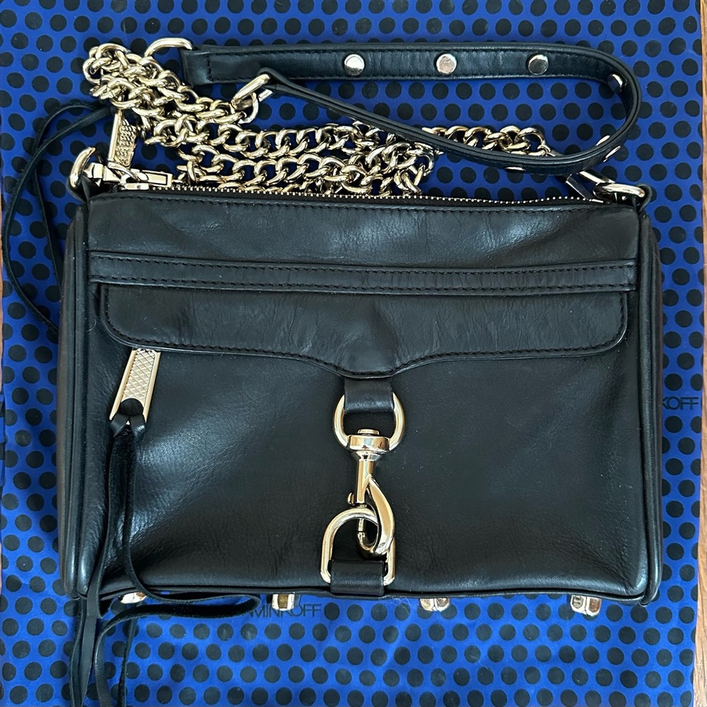 Rebecca Minkoff Black Leather Crossbody Bag